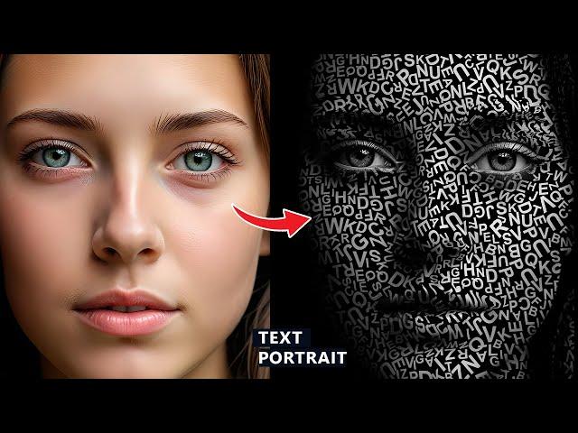 How to make Typo Portrait effect in Photoshop   Tutorial for beginners