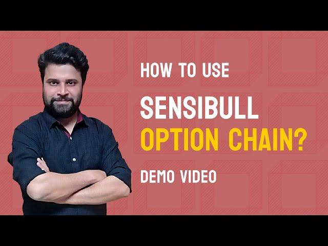 How to use Advanced Option Chain | Sensibull Demo Video