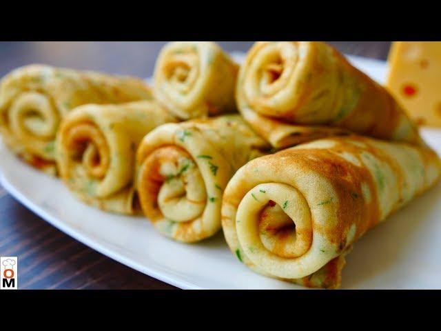 Вкусные Домашние Блинчики с Сыром | Это уже полноценный перекус