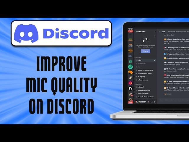 How To Improve Mic Quality On Discord (easy)