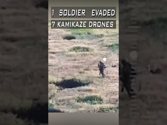 1 Russian Soldier Evaded 7 Kamikaze Drones #dronewarfare #army #drones