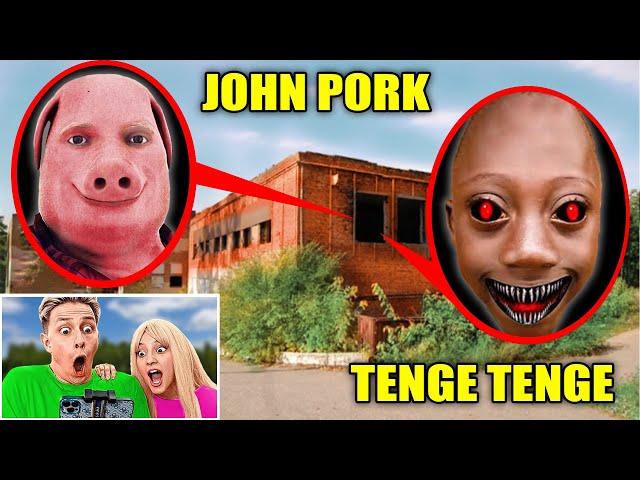 DRONE CATCHES TENGE TENGE vs JOHN PORK in REAL LIFE !! (battle in the forest)