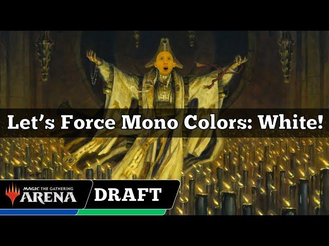 Let's Force Mono Colors: White! | Arena Cube Draft | MTG Arena