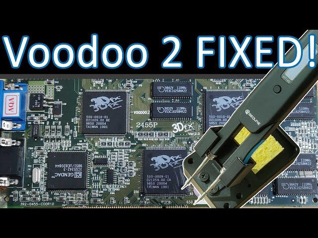 Hot Take: HT140 SMD Tweezers saved this Voodoo 2!