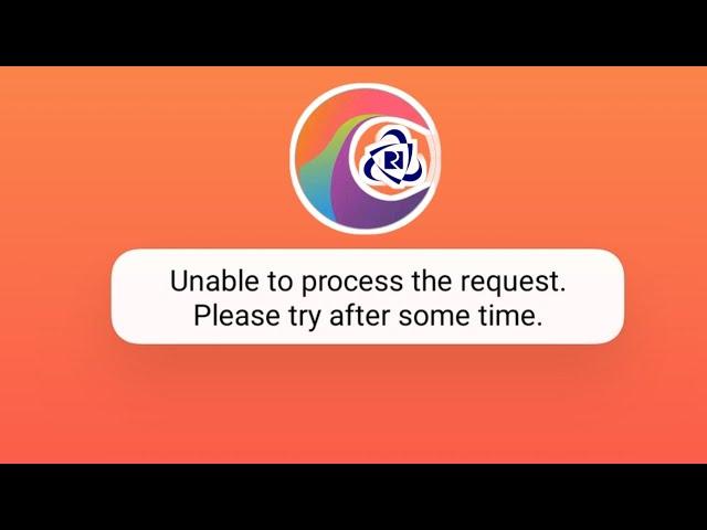 IRCTC Fix Unable To Process The Request Please Try After Some Time Problem Solved