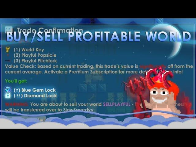 2BGLS CLEAN PROFIT! (BUY/SELL Profitable World) No Clickbait - GrowTopia