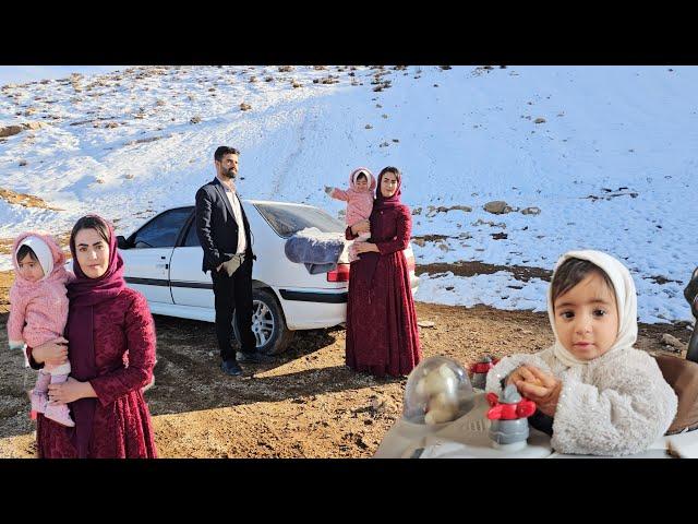 Learning to drive Parisa by Ali ️/ Nomadic life documentary