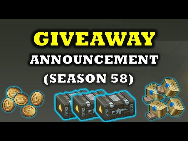 SEASON 58 " GIVEAWAY ANNOUNCEMENT" + CROSSROADS - LDOE