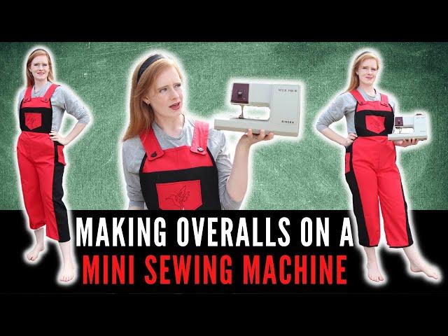 I Used a Mini Sewing Machine to Make Vintage Overalls -  Singer Magic Tailor - ClothKits Dungarees