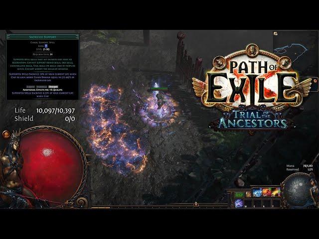 Sacrifice Ignite ~ HP Stacking Elementalist 3.22