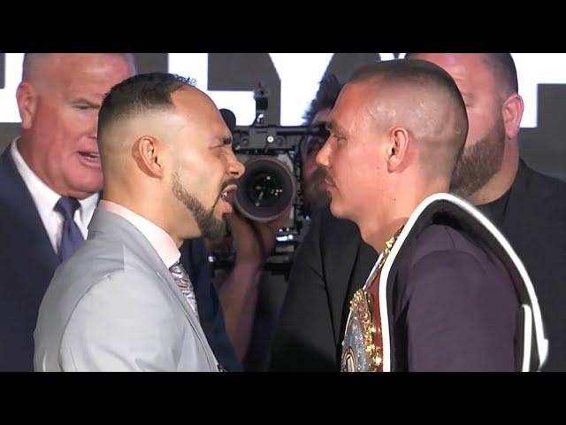 Tim Tszyu ANGRY face off with Keith Thurman at kick off press conference!