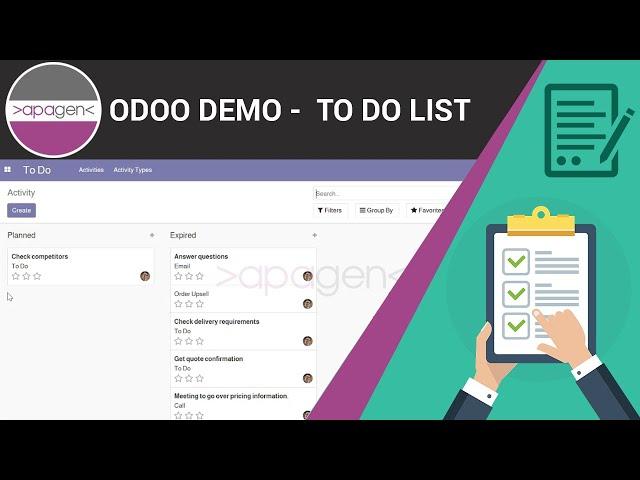 Odoo Demo - To Do List | Apagen Solutions Pvt. Ltd. (Odoo Service Provider)