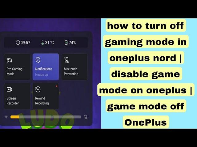 how to turn off gaming mode in oneplus nord | disable game mode on oneplus | game mode off OnePlus