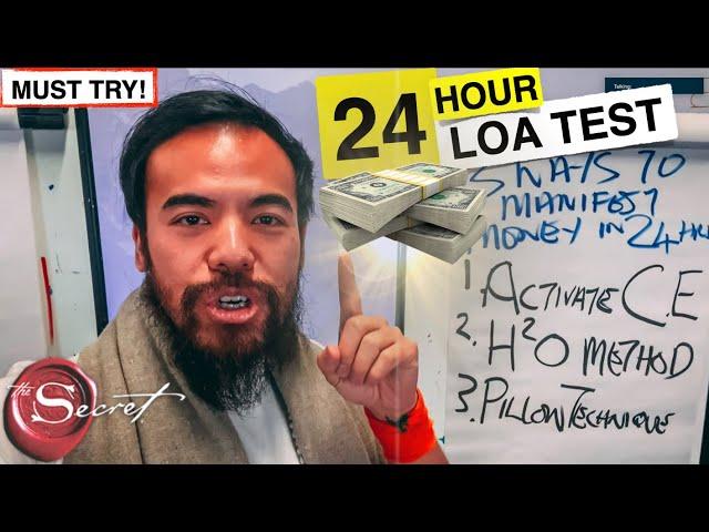 3 Ways to Manifest Money in 24 Hours or LESS | Law of Attraction TEST