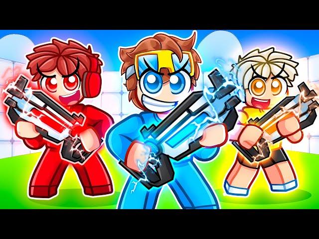 Using NEW LEGENDARY Guns In Roblox Rivals!