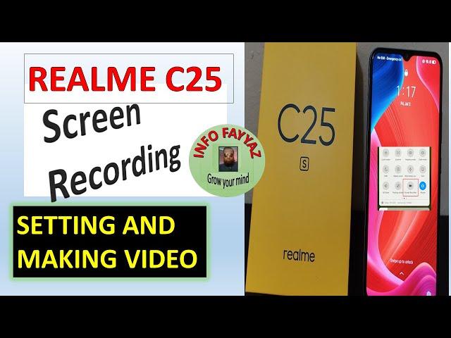 how to screen recording realme c25, Realme C25 screen Recorder Setting, Make video with Realme c25