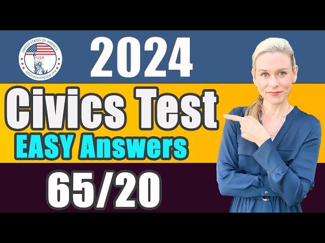 US Civics Test 65/20 Exemption Civics Questions and EASY answers | USCIS Naturalization Interview