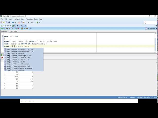 SQL to get Count of Rows Returned as one of the column output.