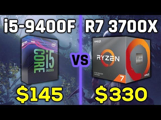 i5-9400F vs Ryzen 7 3700X (6 Games, Blender, Cinebench, Power Consumption)