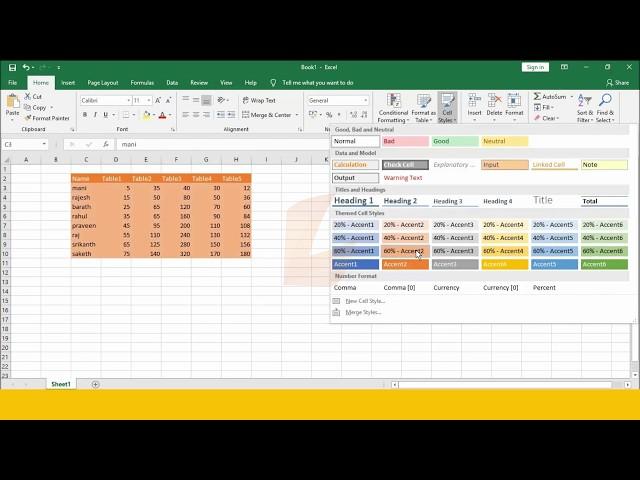 How to change Excel cell styles and remove cell formatting | ms excel