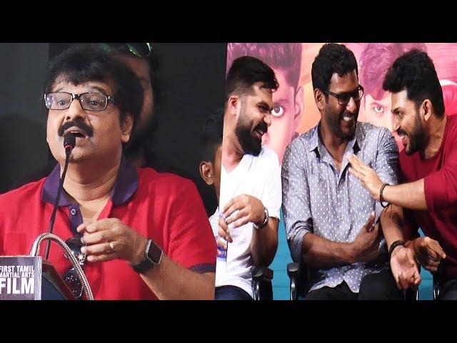 Simbu ,Vishal ,Karthi யை புகழ்ந்து தள்ளிய Vivek | Vivek Comedy Speech | Ezhumin Trailer Launch