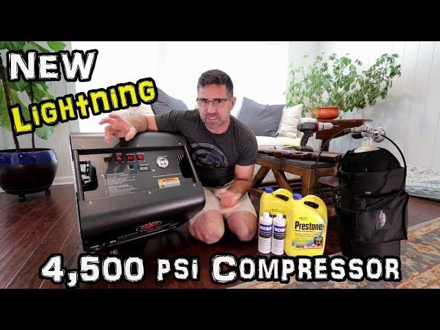 Hatsan Lightning 4,500 psi Airgun Compressor (Review) + PCP Air Rifle Refilling + Air Tank - SCBA