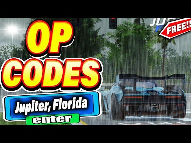 ALL NEW *SECRET CODES* IN ROBLOX JUPITER FLORIDA (new codes in roblox Jupiter, Florida) NEW