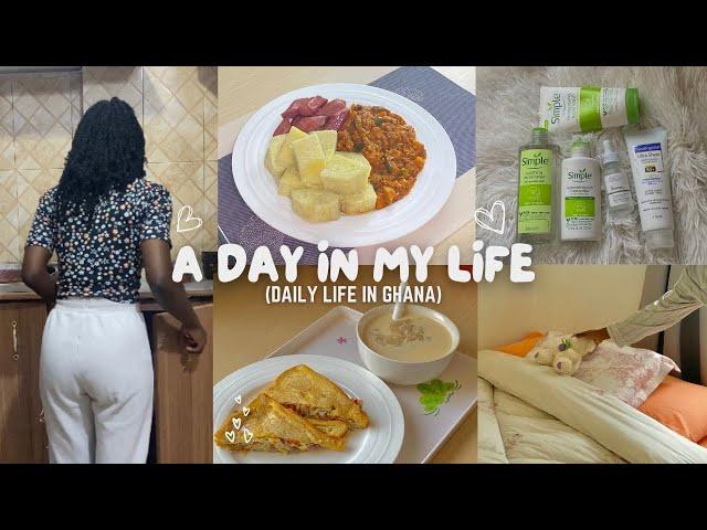 A Day In My Life|Simple Skincare,Cooking|Life of an Introvert in Ghana|Living Alone