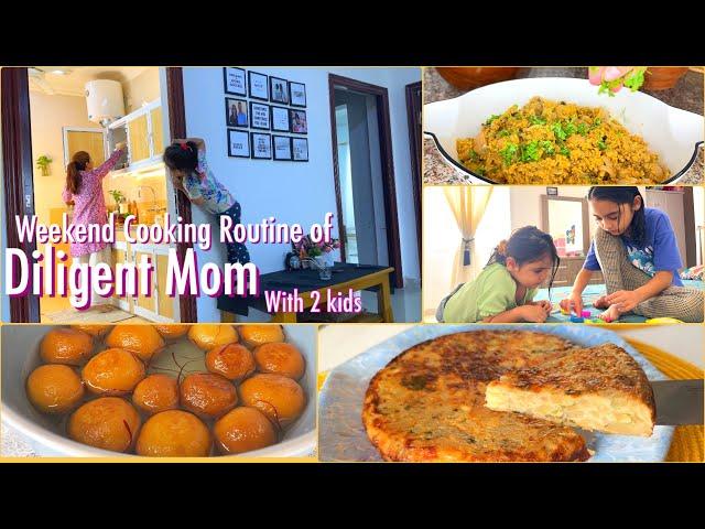 Weekend Cooking Routine with KidsBREAKFAST & SNACKS IDEAS FOR KIDS | Instant Bread Gulab jamun