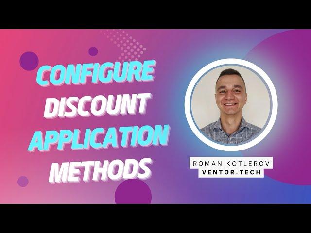 Odoo E-commerce Connectors - Configure discount application methods