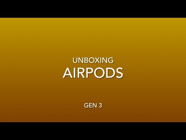 ⁠Unboxing Apple AirPods3 @CodeHype-Priyanshu