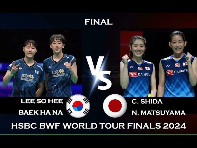 F | WD | Lee S. H./Baek H. N. (KOR) vs C.Shida/N.Matsuyama (JPN) | HSBC BWF World Tour Finals 2024