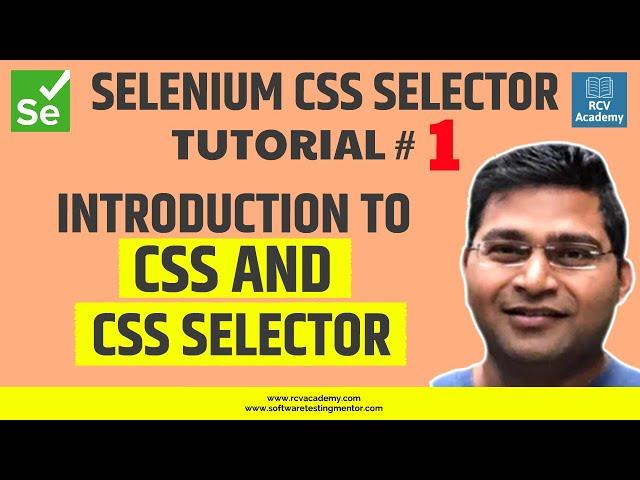 Selenium CSS Selector #1 - Introduction to CSS and CSS Selector