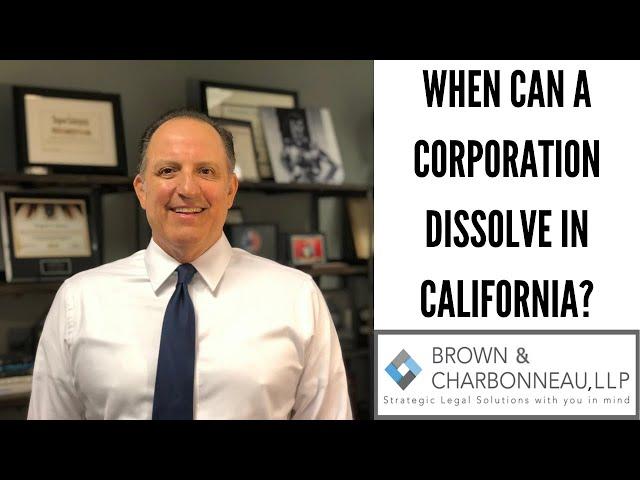 Dissolving a Corporation - Brown & Charbonneau, LLP