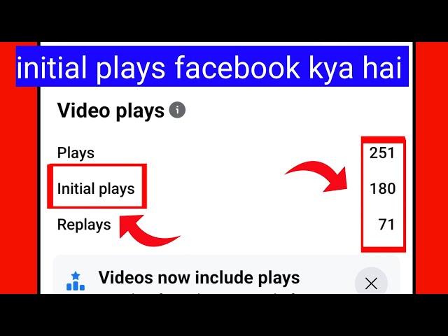 initial plays facebook kya hai | Initial plays ka matlab kya hota hai | initial plays facebook