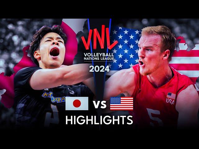  JAPAN vs USA  | Highlights | Men's VNL 2024