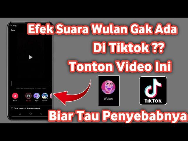 Kenapa efek Suara wulan di Tiktok tidak muncul?? Ini Ternyata Penyebabnya