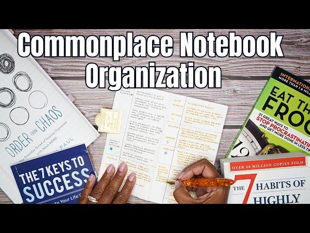 Beginner Commonplace Notebook Setup & Organization