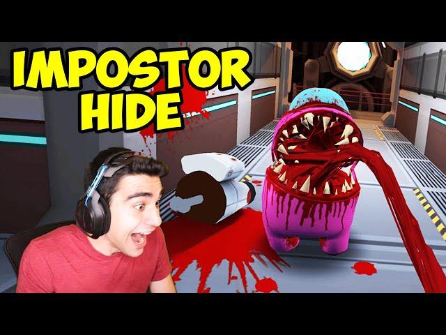 THEY MADE A 3D AMONG US HORROR GAME!!! - Impostor Hide