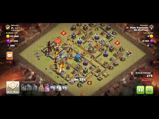 Mizo coc pro th10 player war attack ( th10 3 star th12)  By PINK PANTHER