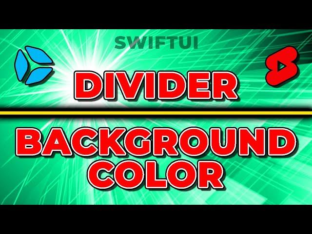 IMPOSSIBLE Divider Background in SwiftUI REVEALED #shorts