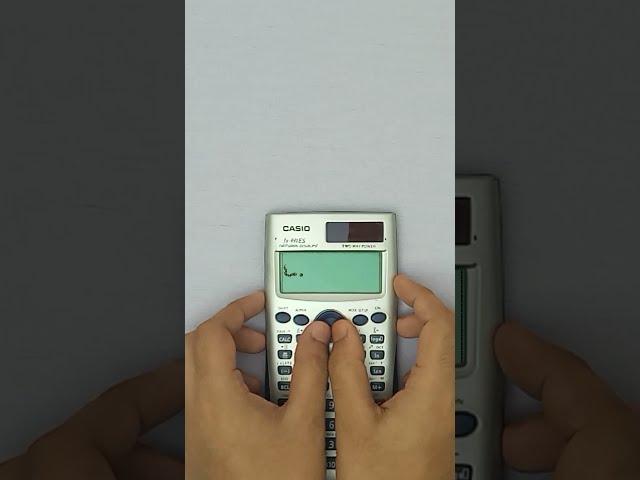  Playing Snake game on calculator  [official video] #shorts  #viral #casio