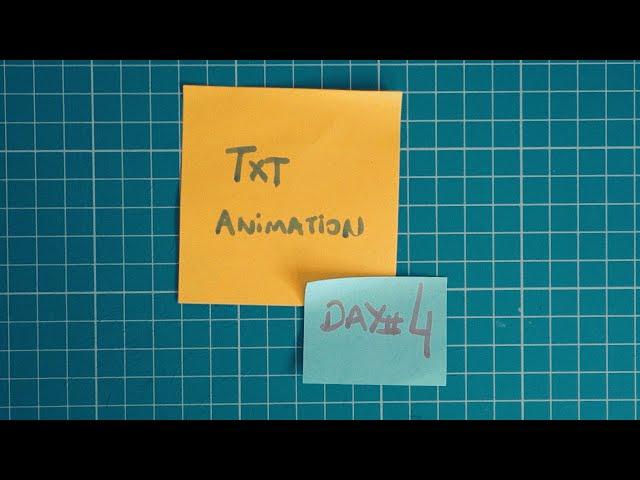 TUTORIAL: Bouncing Letters. Text Animation in After Effects - Day 4