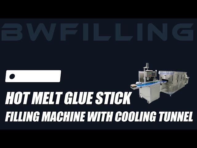 Best Hot Melt Glue Stick Filling Machine With Cooling Tunnel of 2024 Chinese manufacture.bwfilling