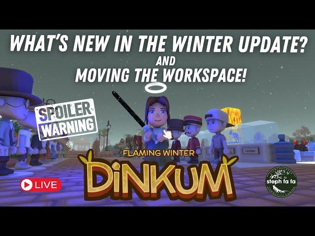  [Live] What's New? Making a Bigger Better Froggy Workspace! | Flaming Winter Closed Beta | Dinkum