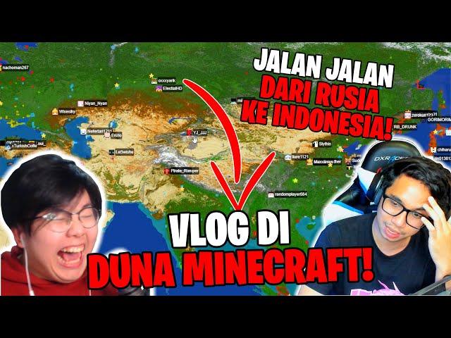 Gua Vlog bareng @ElestialHD keliling dunia dari Rusia ke Indonesia di Minecraft !