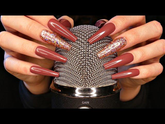 ASMR Mic Scratching with Long Nails | Some Tapping | Blue Yeti & Rode Mics | No Talking