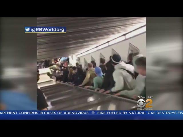 Caught On Camera: Rome Escalator Accident