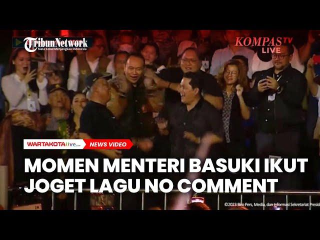 Momen Cak Lontong, Menteri Basuki Ikut Joget saat Aurelie Nyanyikan No Comment