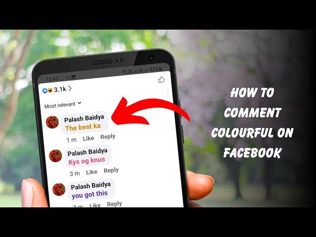 Facebook secret settings to make colourful comments